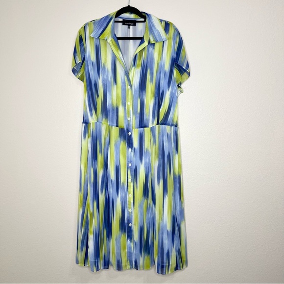 Evan Picone Dresses & Skirts - Evan Picone Blue and Green Patterned Dress
